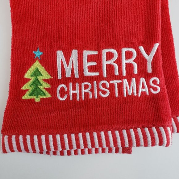 Set of 2 Bah Humbug Christmas Hand Dish Towels NWT - Picture 3 of 6